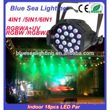 Factory price for 18x18w Indoor stage rgbaw uv led par light